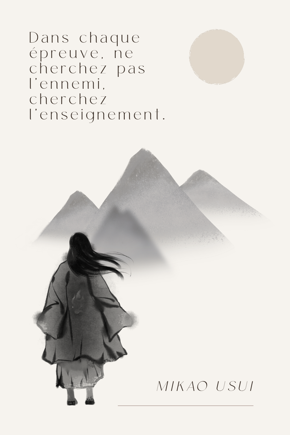 Citation Mikao Usui épreuve enseignement