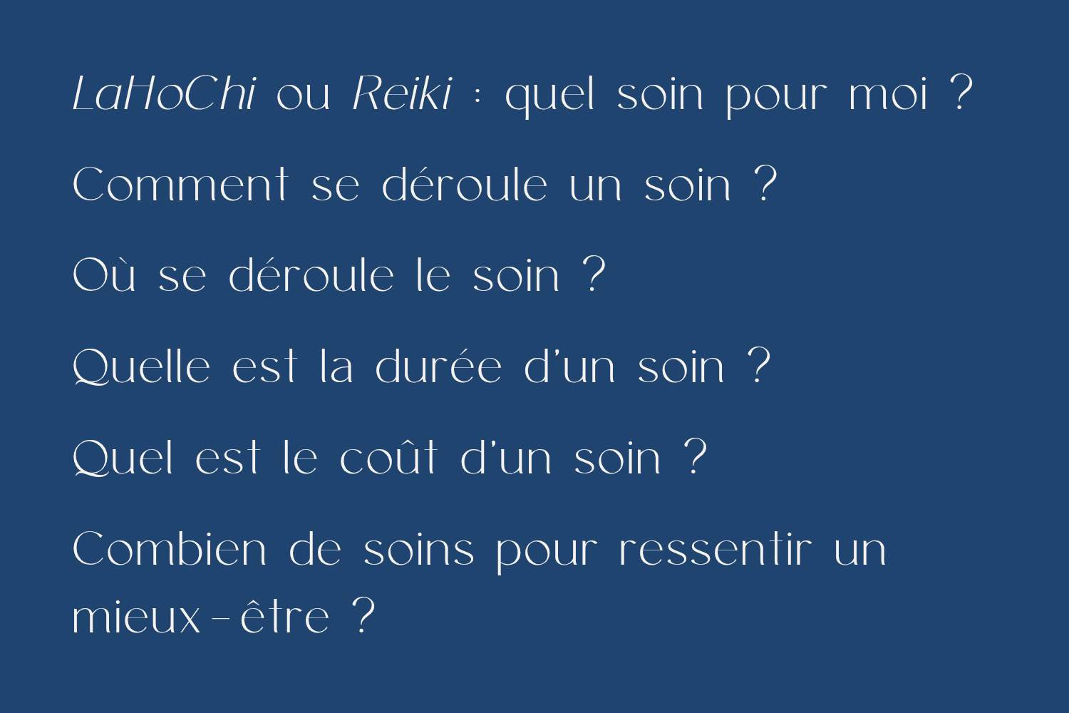 Huné Studio FAQ soins énergétiques Lorient
